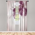 thumbnail image 1 of Ambesonne Abstract Curtains, Gradient Toned Flowers Art, Pair of 28"x95", Mauve Taupe, 1 of 2