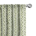 thumbnail image 1 of Ambesonne Abstract Curtains, Green and Grey Shades, Pair of 28"x95", Green Pale Grey White, 1 of 5