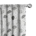 thumbnail image 1 of Ambesonne Abstract Curtains, Greyscale Umbrellas, Pair of 28"x63", Grey Pale Grey White, 1 of 5