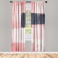 thumbnail image 1 of Ambesonne Abstract Curtains, Grunge Design Art Abstract, Pair of 28"x84", Purpleblue Blush, 1 of 2