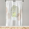thumbnail image 1 of Ambesonne Abstract Curtains, Modern Cool Surreal Design, Pair of 28"x84", Pale Almond, 1 of 2