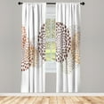 thumbnail image 1 of Ambesonne Abstract Curtains, Modern Cool Surreal Design, Pair of 28"x95", Dark Warmn, 1 of 2