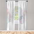 thumbnail image 1 of Ambesonne Abstract Curtains, Modern Cool Surreal Design, Pair of 28"x95", Pale Blue, 1 of 2