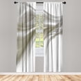 thumbnail image 1 of Ambesonne Abstract Curtains, Modern Smooth Lines Rays, Pair of 28"x63", Pale Sepia, 1 of 2