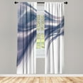 thumbnail image 1 of Ambesonne Abstract Curtains, Modern Smooth Lines Rays, Pair of 28"x95", Ceil Blue, 1 of 2