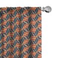 thumbnail image 1 of Ambesonne Abstract Curtains, Rhombuses Hexagons, Pair of 28"x95", Multicolor, 1 of 5