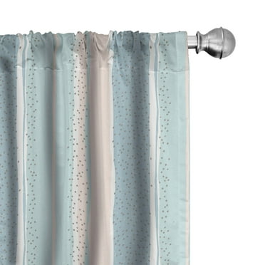 Ambesonne Abstract Curtains, Simplistic Dot Pattern Art, Pair of 28"x63", Warm Taupe and Ivory