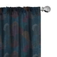 thumbnail image 1 of Ambesonne Abstract Curtains, Triangles and Arrows, Pair of 28"x84", Multicolor, 1 of 5