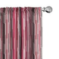 thumbnail image 1 of Ambesonne Abstract Curtains, Vertical Colorful Line, Pair of 28"x63", Multicolor, 1 of 5