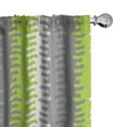 thumbnail image 1 of Ambesonne Abstract Curtains, Wavy Vertical Stripes, Pair of 28"x95", Multicolor, 1 of 5