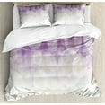 thumbnail image 1 of Ambesonne Abstract Duvet Cover Set, Circles Digital, 2-Calking, Coconut Violet Lilac, 1 of 7