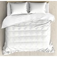 thumbnail image 1 of Ambesonne Abstract Duvet Cover Sets, Diamond Shaped Pattern, 2-Queen, Pale Taupe Pastel Yellow, 1 of 7