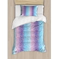 thumbnail image 1 of Ambesonne Abstract Duvet Cover Sets, Mermaid Tones Dots Pattern, 2-Twin, Pale Blue Lavender, 1 of 4