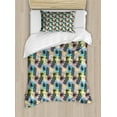 thumbnail image 1 of Ambesonne Abstract Duvet Cover Sets, Quirky Vibrant Composition, 2-Twin, Multicolor, 1 of 3