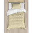 thumbnail image 1 of Ambesonne Abstract Duvet Cover Sets, Retro Style Polka Dots, 2-Twin, Earth Yellow Grey, 1 of 4