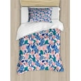 thumbnail image 1 of Ambesonne Abstract Duvet Cover Sets, Soft Exotic Flower Leaves, 2-Twin, Pale Rose Multicolor, 1 of 3
