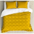 thumbnail image 1 of Ambesonne Abstract Duvet Cover Sets, Wavy Hatched Geometric Art, 2-King, Pale Coffee Earth Yellow, 1 of 7