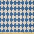 thumbnail image 1 of Ambesonne Abstract Fabric by the Yard Microfiber, Bicolour Diamond Shaped, 5 Yards, Eggshell Violet, 1 of 2