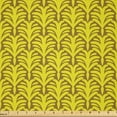 thumbnail image 1 of Ambesonne Abstract Fabric by the Yard Microfiber, Bush Inspired Motif, 5 Yards, Pale Coffee Yellow, 1 of 2