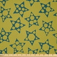 thumbnail image 1 of Ambesonne Abstract Fabric by the Yard Microfiber, Comic Stars with Holes, 5 Yards, Dark Teal Dark Yellow, 1 of 2