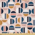 thumbnail image 1 of Ambesonne Abstract Fabric by the Yard Microfiber, Contemporary Geometric Art, 10 Yards, Pale Blush Multicolor, 1 of 2