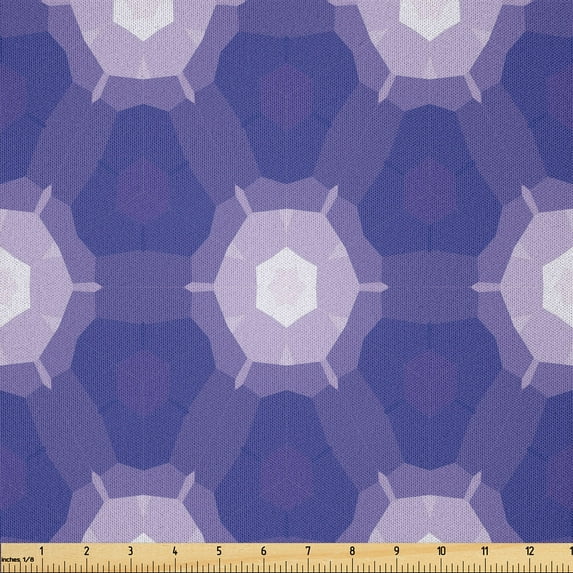 Ambesonne Abstract Fabric by the Yard Microfiber, Dreamy Pattern, 10 Yards, Blue Violet Pastel Purple