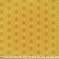 thumbnail image 1 of Ambesonne Abstract Fabric by the Yard Microfiber, Honeycomb Pattern Image, 1 Yard, Marigold and Pale Orange, 1 of 2