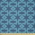 thumbnail image 1 of Ambesonne Abstract Fabric by the Yard Microfiber, Monochrome Array, 3 Yards, Dark Turquoise Sea Blue, 1 of 2