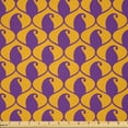 thumbnail image 1 of Ambesonne Abstract Fabric by the Yard Microfiber, Paisley Inspired Vintage, 1 Yard, Violet and Pale Orange, 1 of 2
