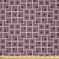 thumbnail image 1 of Ambesonne Abstract Fabric by the Yard Microfiber, Random Cubes Arrangement, 1 Yard, Dark Purple Grey Blush, 1 of 2