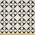 thumbnail image 1 of Ambesonne Abstract Fabric by the Yard Microfiber, Repeating Geometric Art, 3 Yards, Charcoal Grey and Champagne, 1 of 1