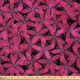 thumbnail image 1 of Ambesonne Abstract Fabric by the Yard Microfiber, Romantic Flowers in Bloom, 10 Yards, Charcoal Grey Hot Pink, 1 of 2
