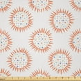 thumbnail image 1 of Ambesonne Abstract Fabric by the Yard Microfiber, Sun with Mini Hearts, 2 Yards, Coconut Salmon, 1 of 2