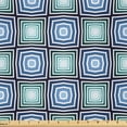 thumbnail image 1 of Ambesonne Abstract Fabric by the Yard Microfiber, Vintage Optical Illusion, 10 Yards, Azure Blue and Cadet Blue, 1 of 2