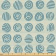 thumbnail image 1 of Ambesonne Abstract Fabric by the Yard Upholstery, Sketchy Design Geometric, 10 Yards, Cadet Blue and Pale Yellow, 1 of 1