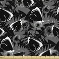thumbnail image 1 of Ambesonne Abstract Fabric by the Yard Upholstery, Butterflies on Dandelions, 5 Yards, Charcoal Grey Dimgray, 1 of 5