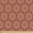thumbnail image 1 of Ambesonne Abstract Fabric by the Yard Upholstery, Circular and Wavy Strokes, 1 Yard, Pale Rust and Dark Rust, 1 of 5
