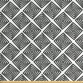 thumbnail image 1 of Ambesonne Abstract Fabric by the Yard Upholstery, Concentric Squares Pattern, 10 Yards, Charcoal Grey and White, 1 of 4