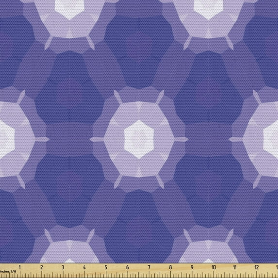 Ambesonne Abstract Fabric by the Yard Upholstery, Dreamy Pattern, 1 Yard, Blue Violet Pastel Purple