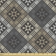 thumbnail image 1 of Ambesonne Abstract Fabric by the Yard Upholstery, Ethnic Tribal Structures, 1 Yard, Dimgray Grey, 1 of 5