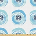 thumbnail image 1 of Ambesonne Abstract Fabric by the Yard Upholstery, Eyeballs Pattern, 2 Yards, Sky Blue Blue, 1 of 1