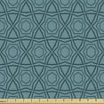 thumbnail image 1 of Ambesonne Abstract Fabric by the Yard Upholstery, Geometric Shape Patterns, 1 Yard, Cadet Blue and Dark Teal, 1 of 5
