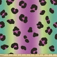 thumbnail image 1 of Ambesonne Abstract Fabric by the Yard Upholstery, Glittering Leopard Pattern, 2 Yards, Multicolor, 1 of 5