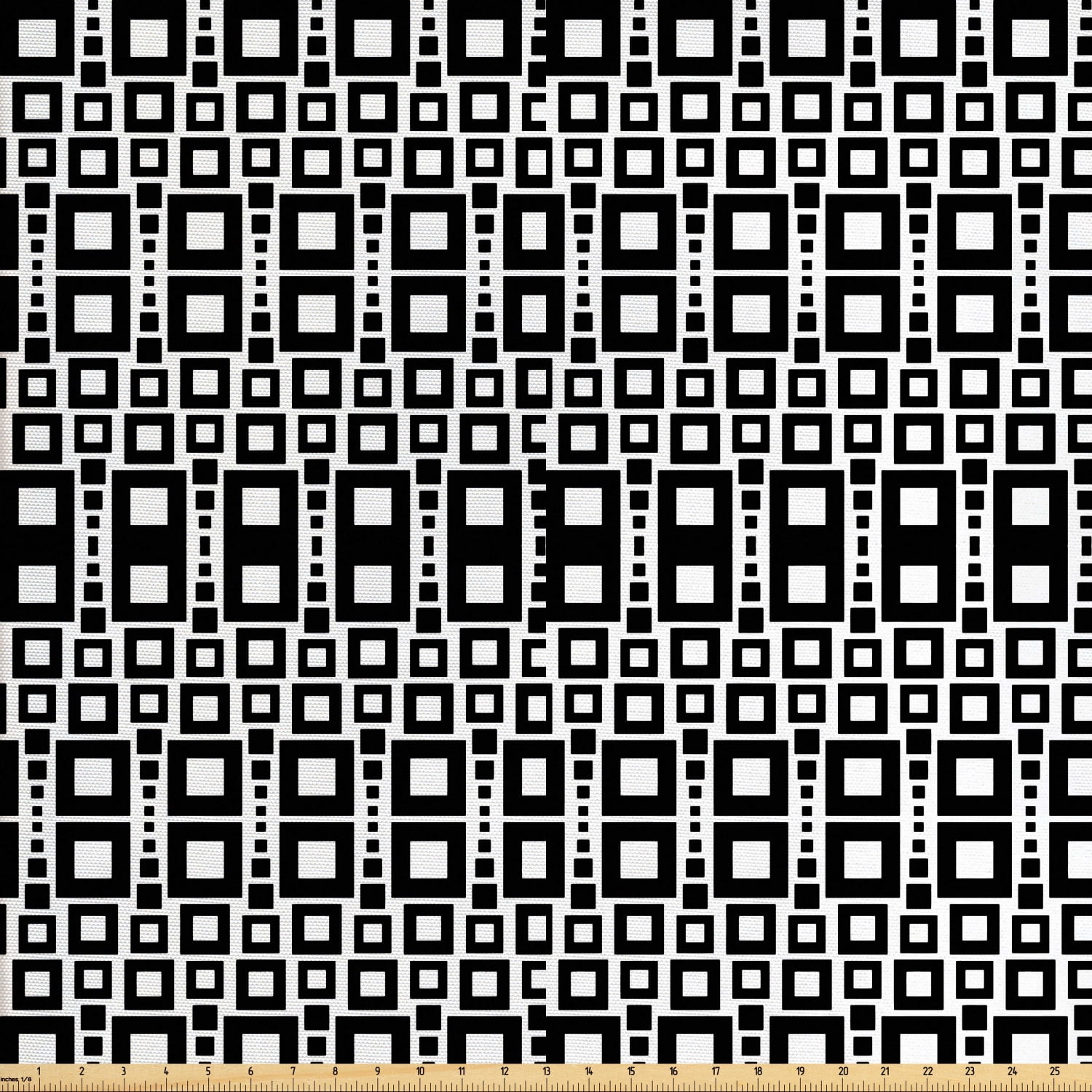 Ambesonne Abstract Fabric by the Yard Upholstery, Grid Rows Pattern, 2 ...