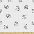 thumbnail image 1 of Ambesonne Abstract Fabric by the Yard Upholstery, Hexagonal Style Crystals, 1 Yard, Coconut Charcoal Grey, 1 of 5