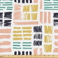 thumbnail image 1 of Ambesonne Abstract Fabric by the Yard Upholstery, Modern Brush Strokes Art, 5 Yards, Pale Earth Yellow Blush, 1 of 1