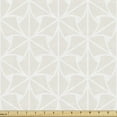 thumbnail image 1 of Ambesonne Abstract Fabric by the Yard Upholstery, Monochrome Motifs Lines, 5 Yards, Champagne White Grey, 1 of 5