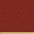 thumbnail image 1 of Ambesonne Abstract Fabric by the Yard Upholstery, Overlapping Circular Art, 1 Yard, Maroon and Burgundy, 1 of 5