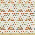 thumbnail image 1 of Ambesonne Abstract Fabric by the Yard Upholstery, Triangular Modern Pattern, 1 Yard, Multicolor, 1 of 5