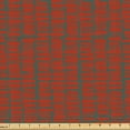 thumbnail image 1 of Ambesonne Abstract Fabric by the Yard Upholstery, Tribal Vibes Pattern Art, 10 Yards, Rust Reseda Green, 1 of 1